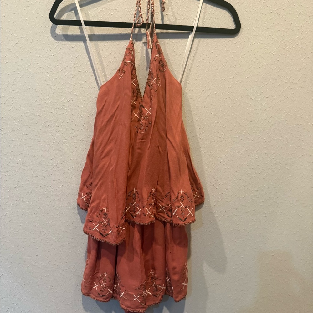 T&J Designs Coral Halter Jumpsuit